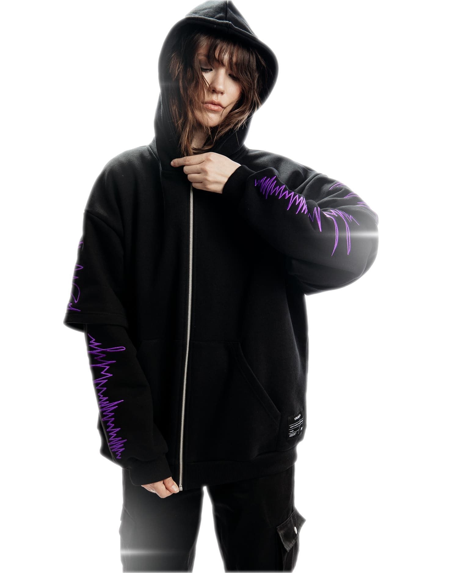 Худи "акустика" purple zip Худи "акустика" purple zip