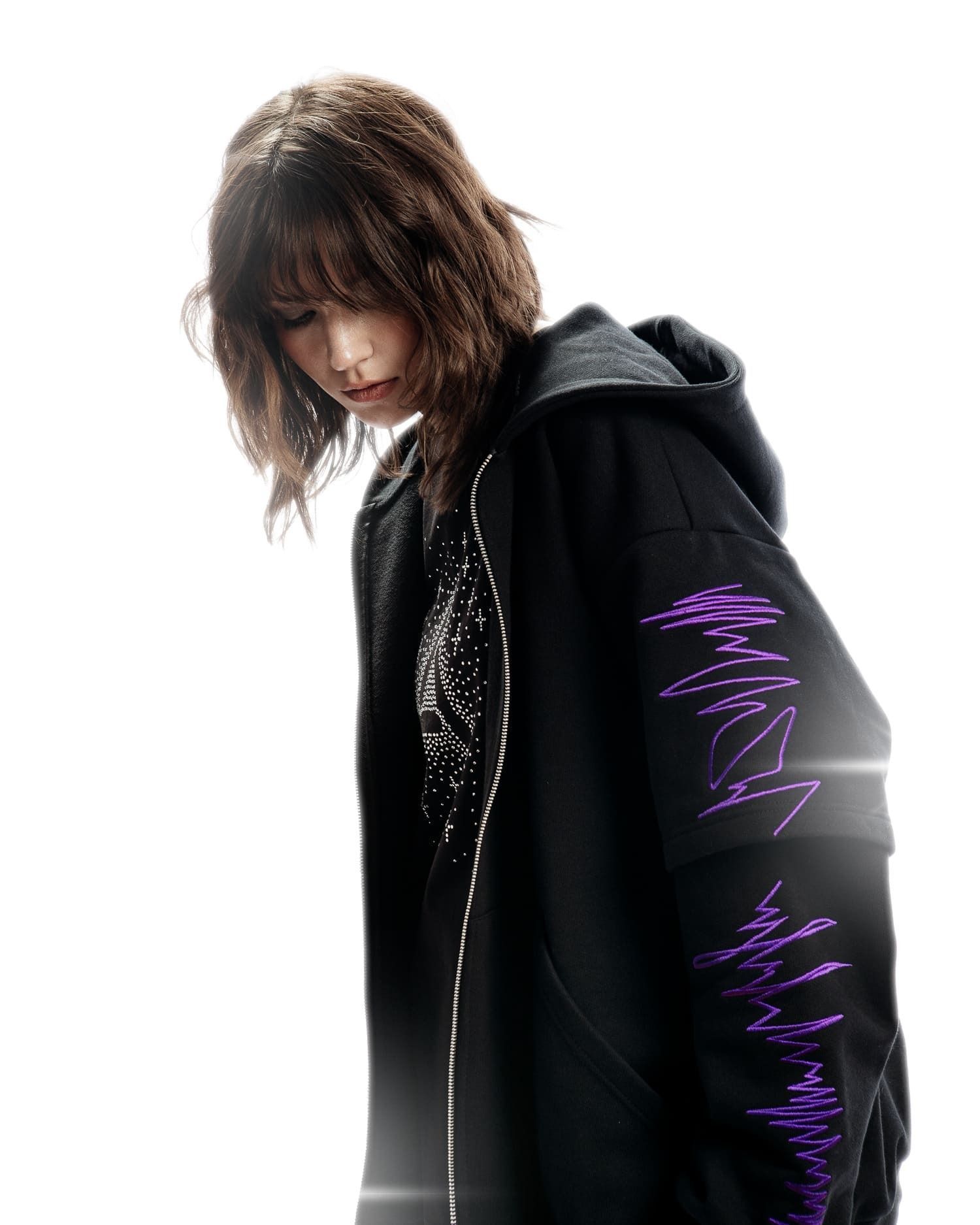 Худи "акустика" purple zip Худи "акустика" purple zip