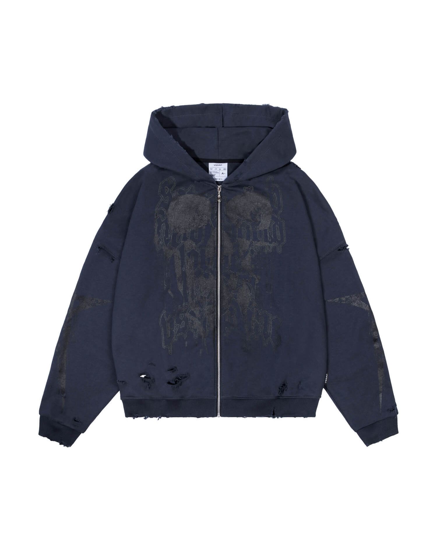 Худи NEW ORDER SCULL zip 