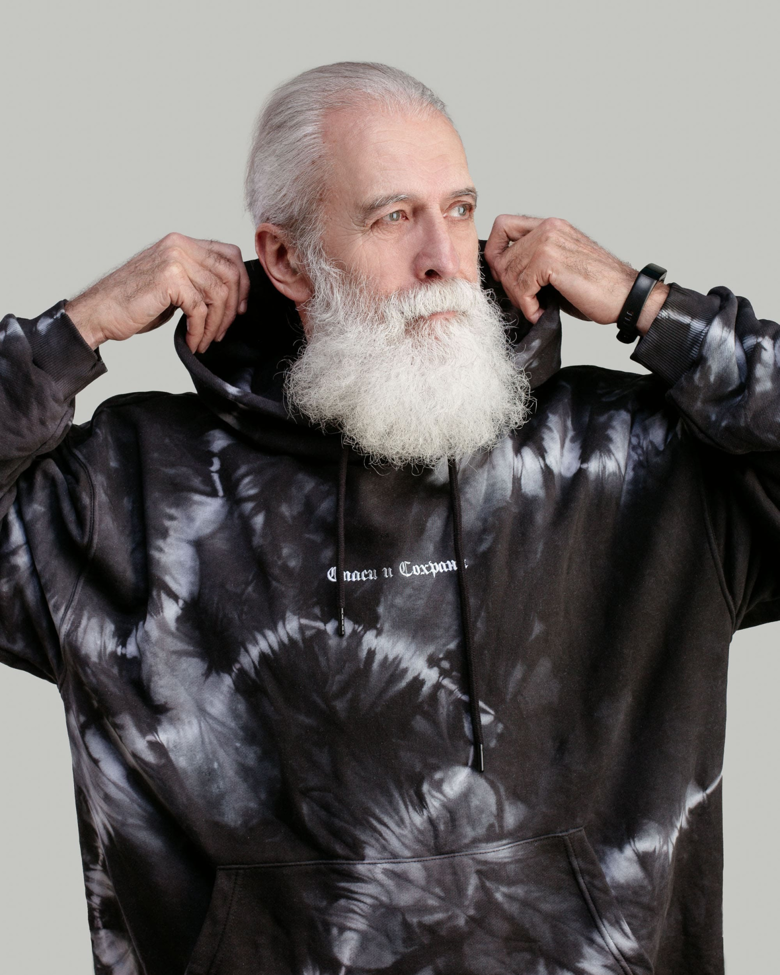 Худи Спаси и Сохрани tie-dye 