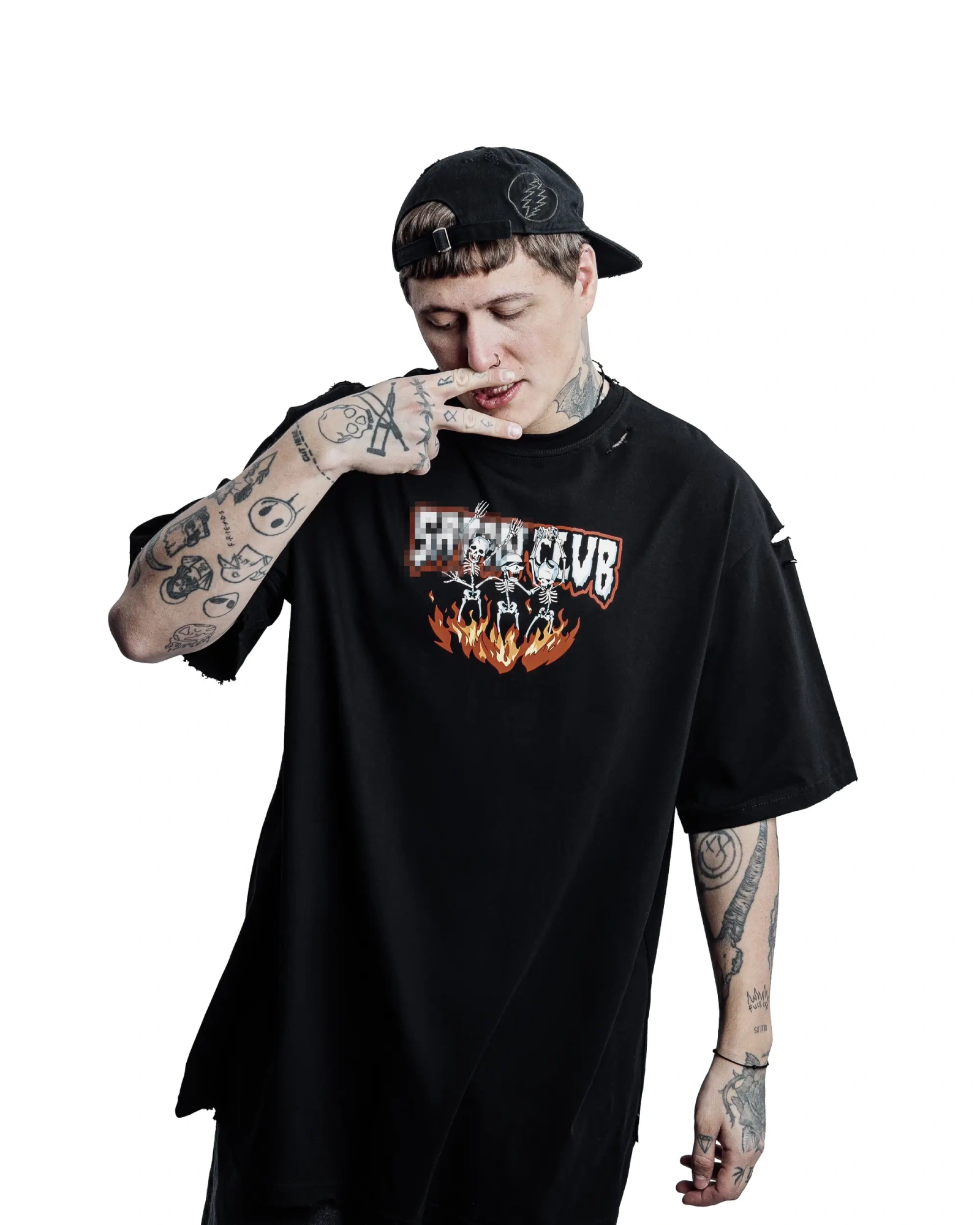 Футболка SKLTN black 