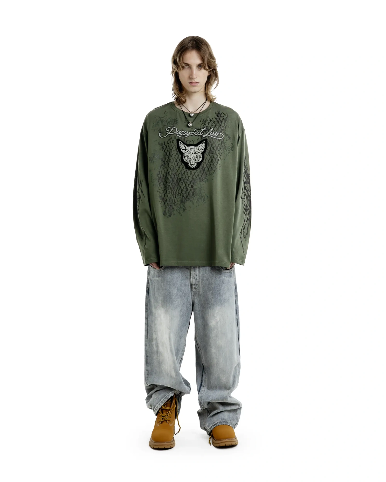 Лонгслив Pussycat Luv green