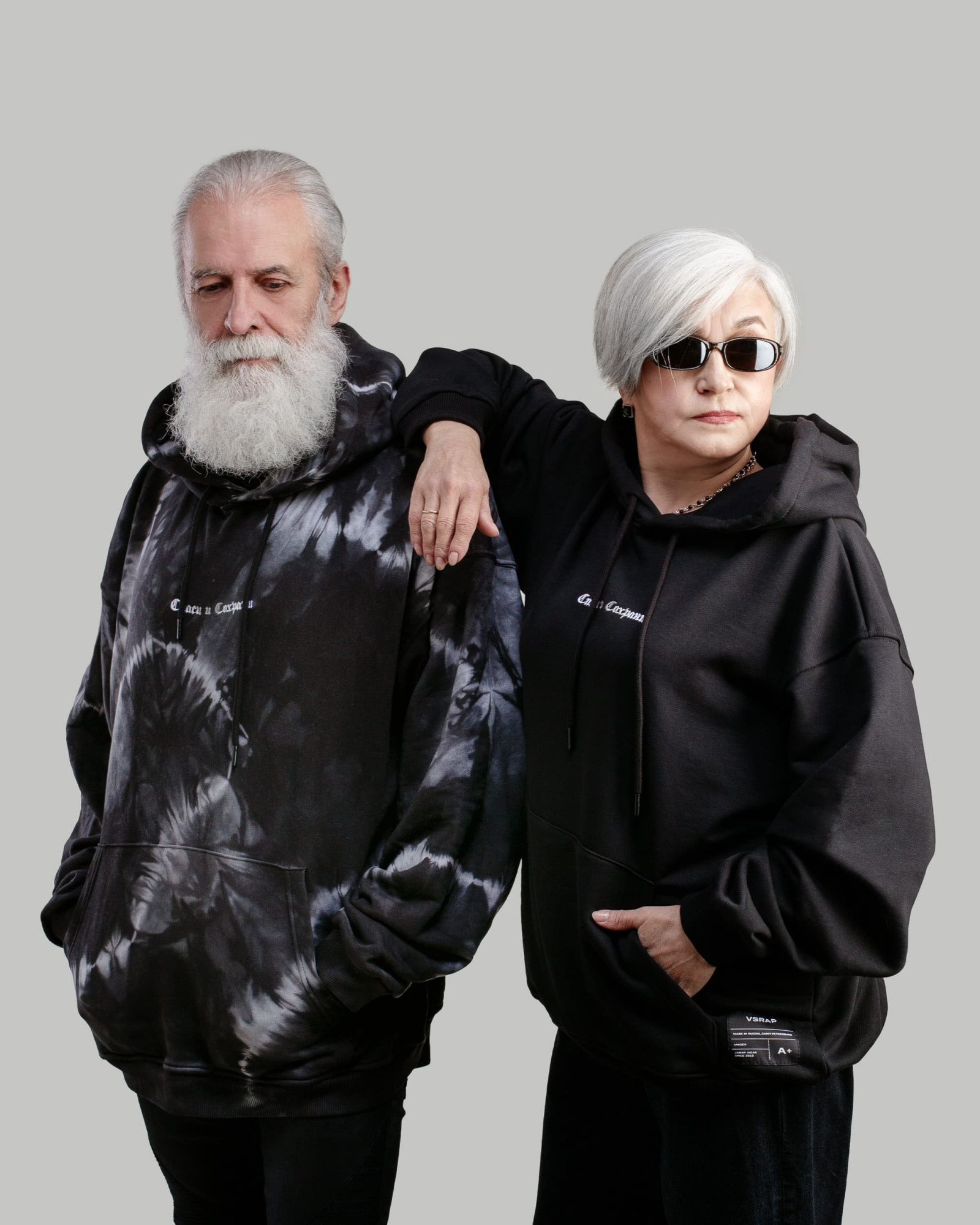 Худи Спаси и Сохрани tie-dye 