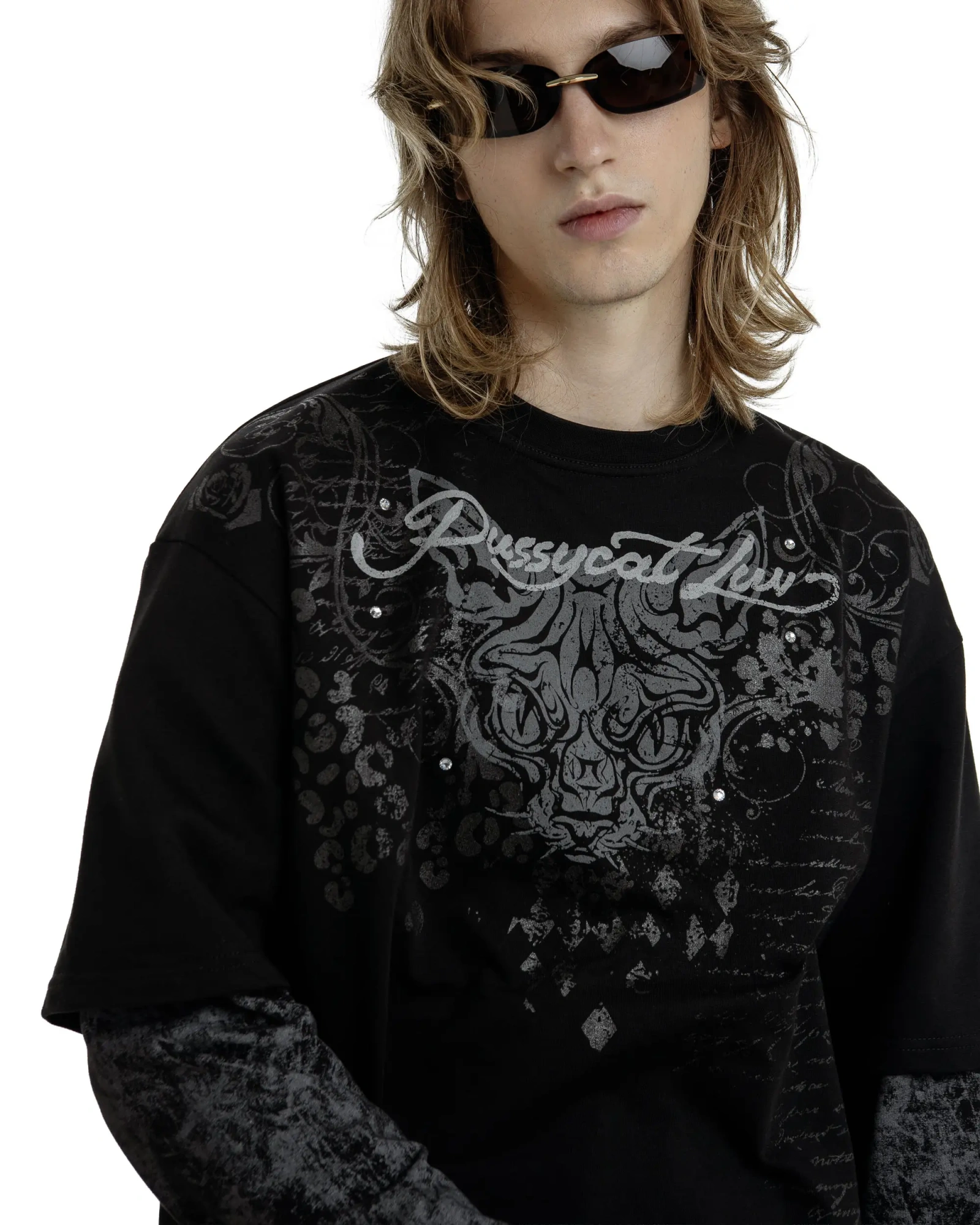 Лонгслив Pussycat Luv black