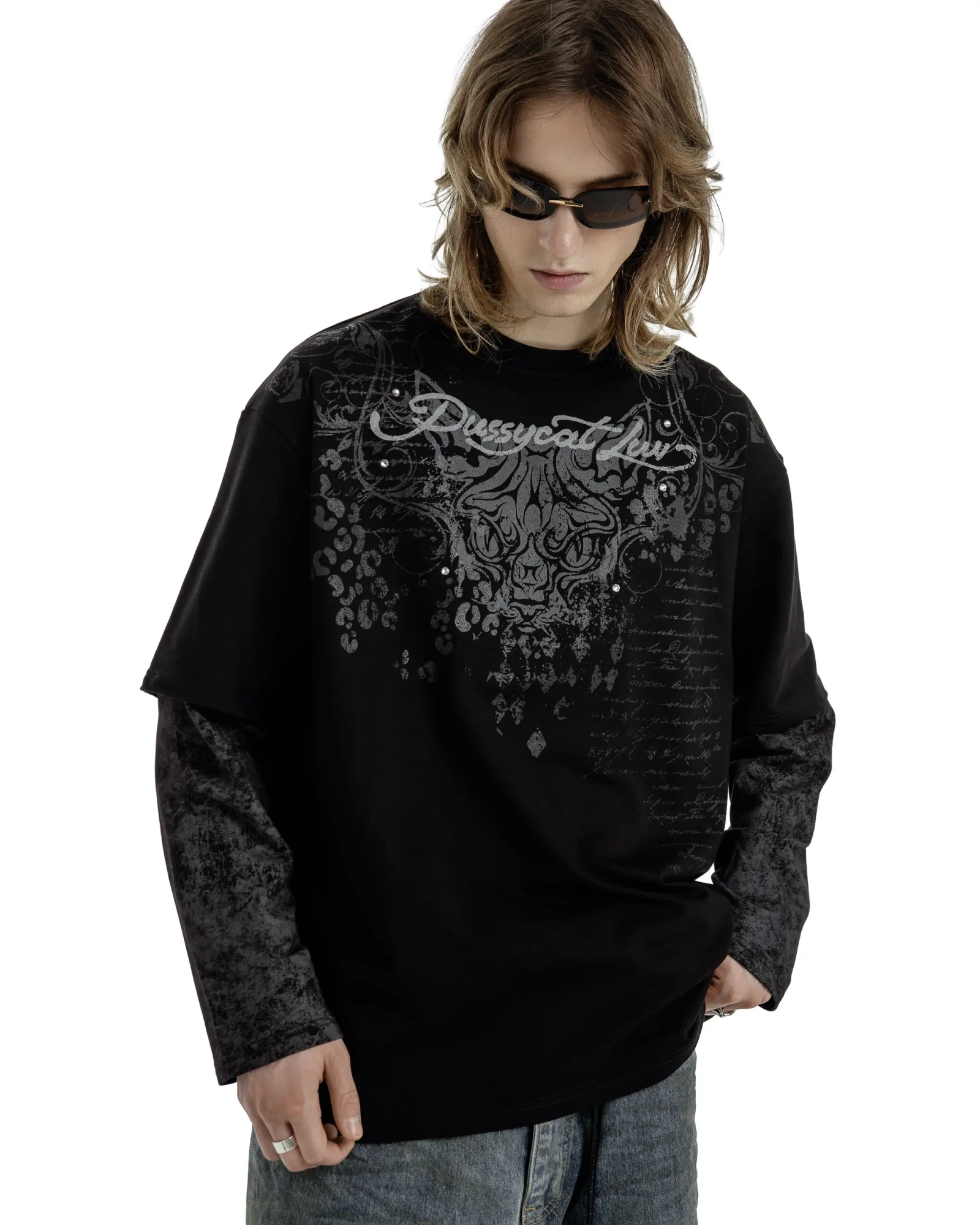 Лонгслив Pussycat Luv black