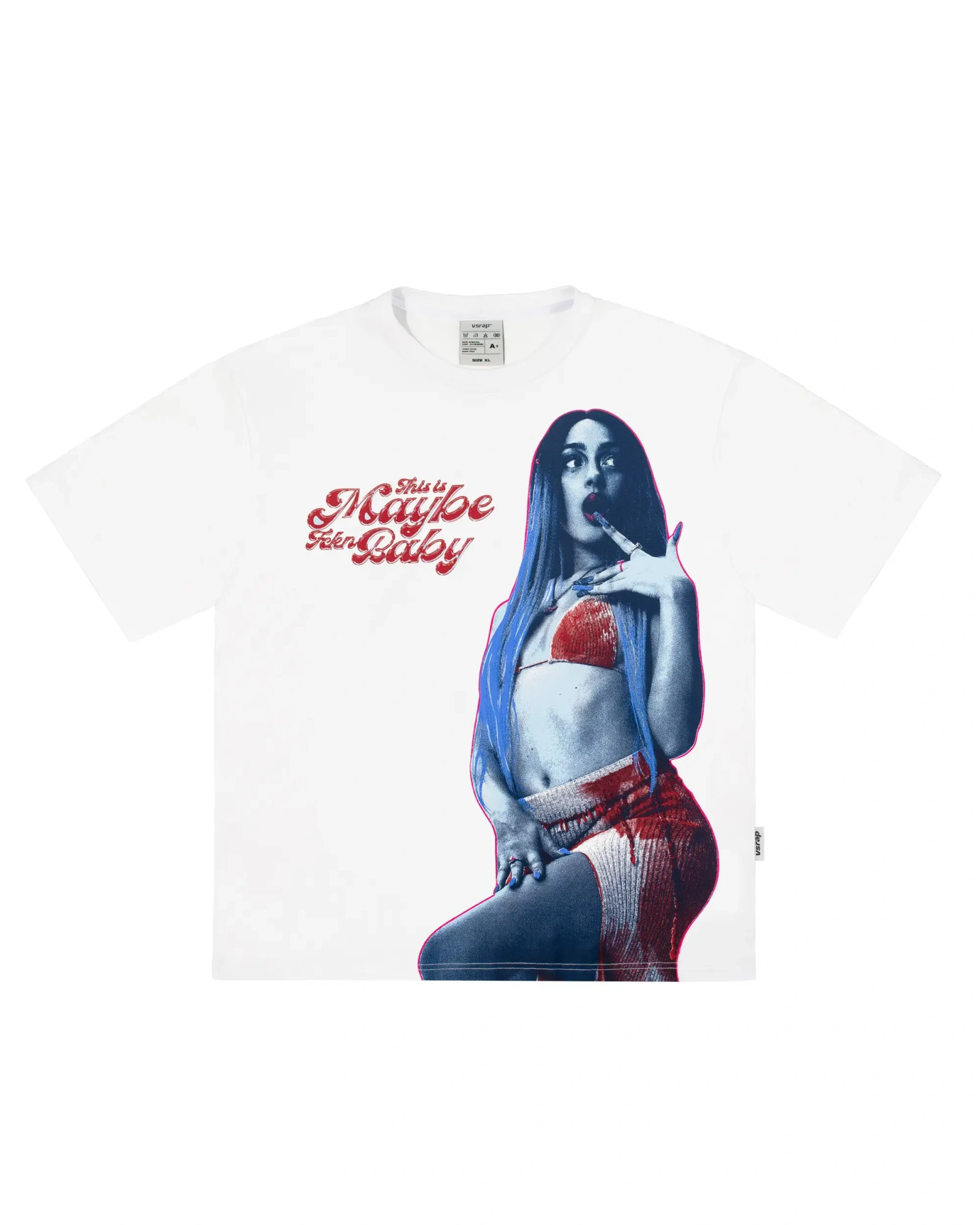 Футболка Maybe_fckn_Baby white